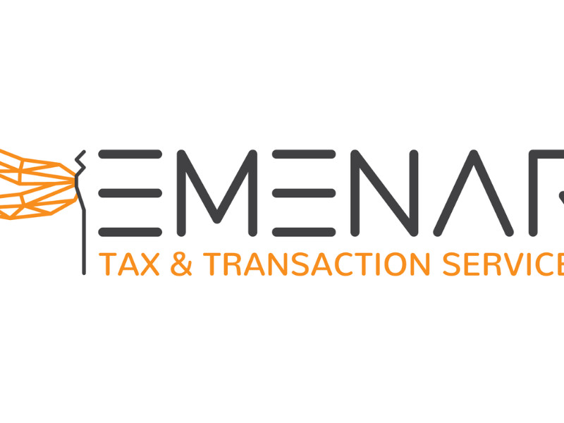 Emenar Tax and Transacation Services logo design by Fine Line Design.