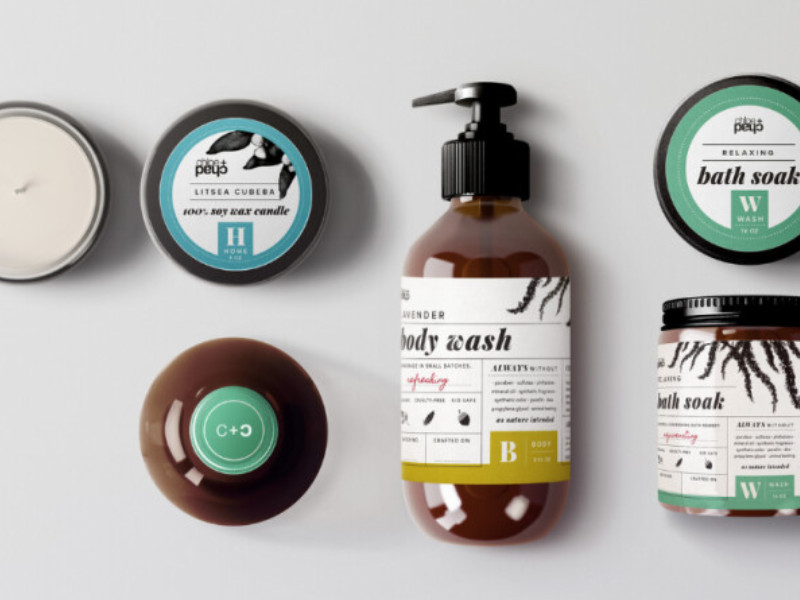 Chloe & Chad packaging design by Gyst Design.