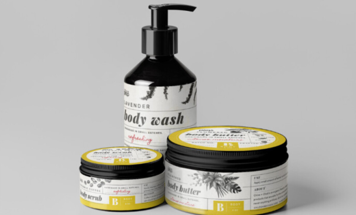 Chloe & Chad body products by Gyst Design.