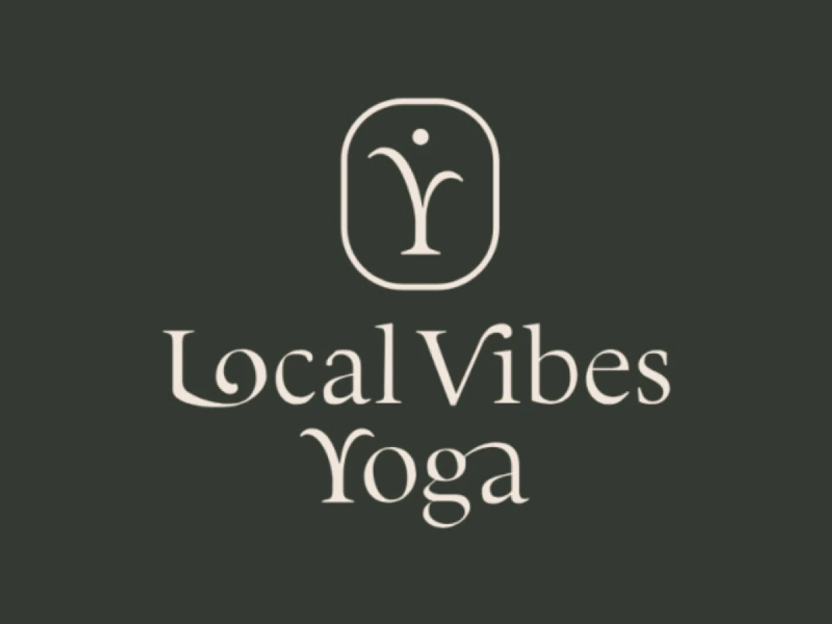 Local Vibes Yoga logo design by CRENEO.
