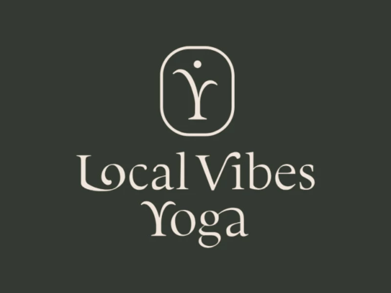 Local Vibes Yoga logo design by CRENEO.