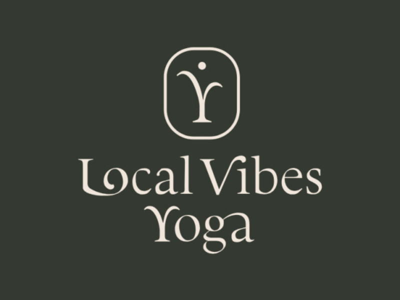 Local Vibes Yoga logo design by CRENEO.