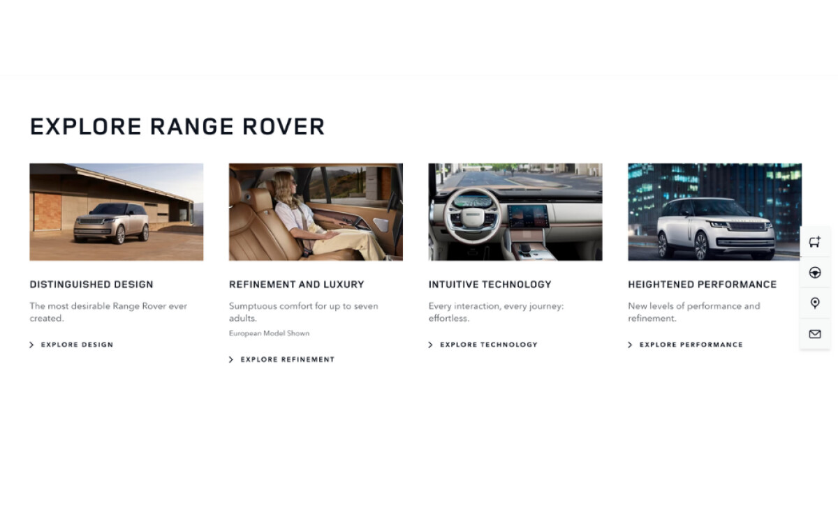 Range Rover's Sophisticated Typography