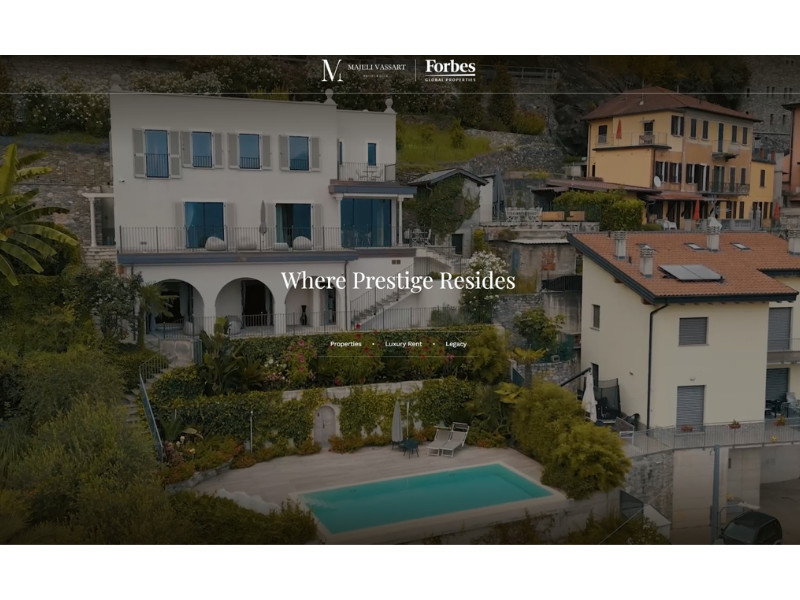 Majeli Vassart Properties Home Page website design by Debrief Agency.