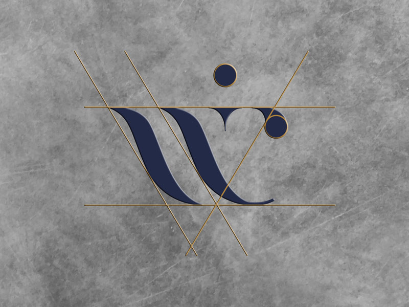 Wisst International Consulting logo design by Mueller and Feh.