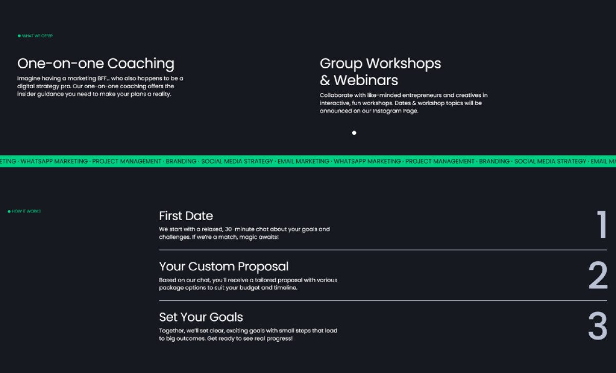 Meerkat Digital Coaching section by Vincent Reynaud.