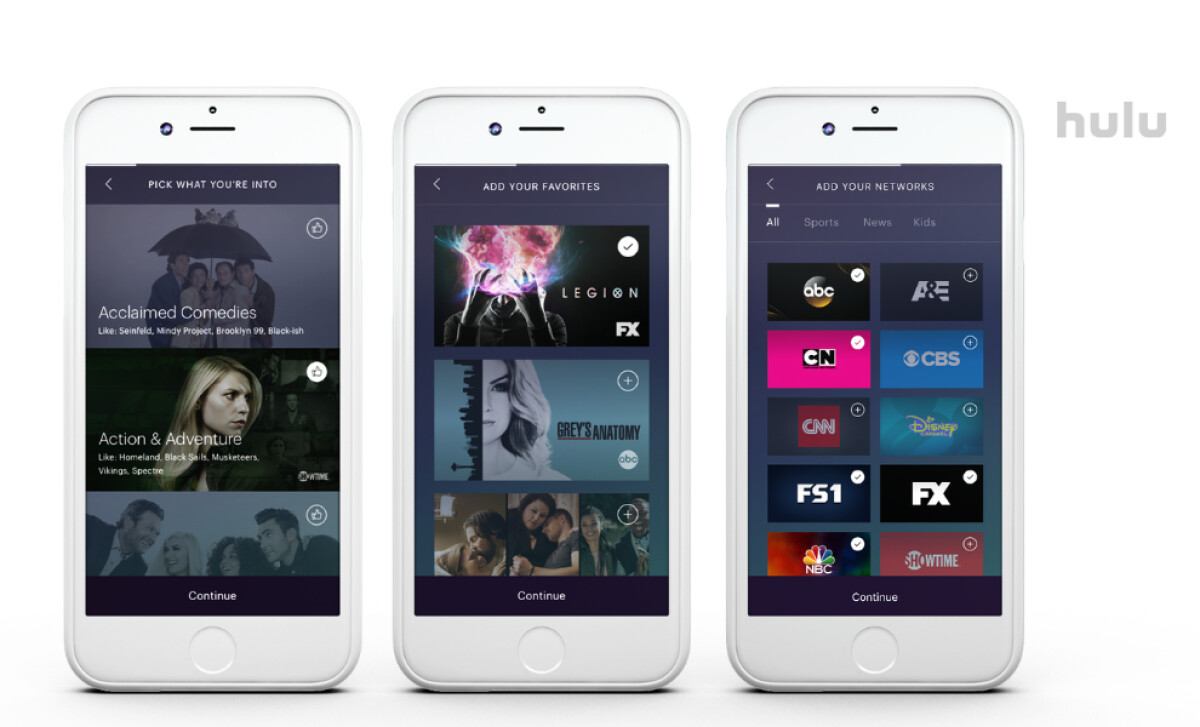 hulu streaming app design