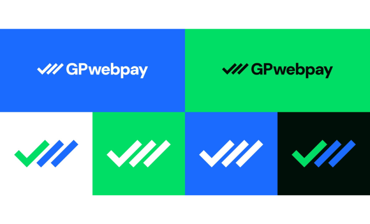 GP webpay logo variations by Loudmark.