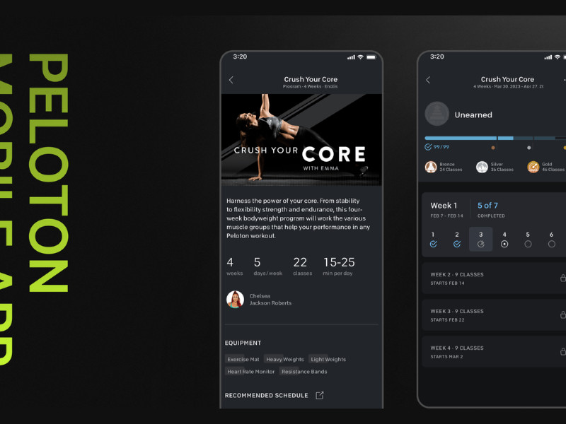 Peloton Simple App Design
