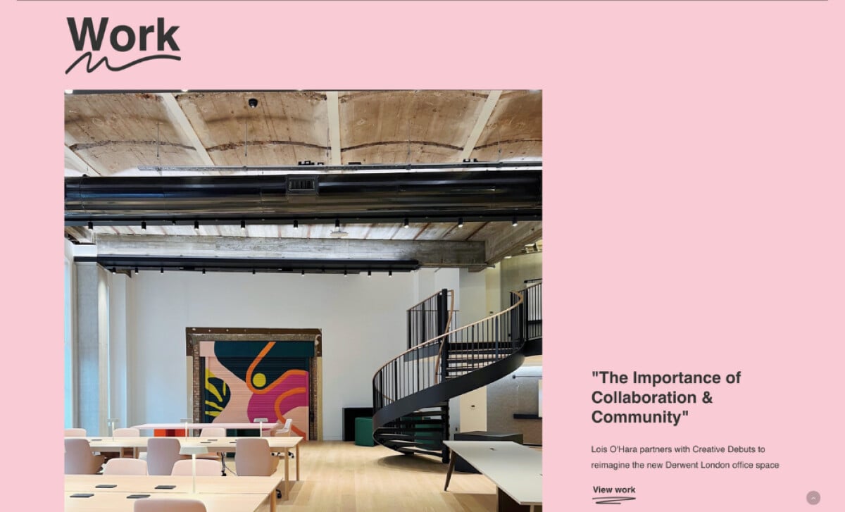 Lois O'Hara Website's Fluid Layout