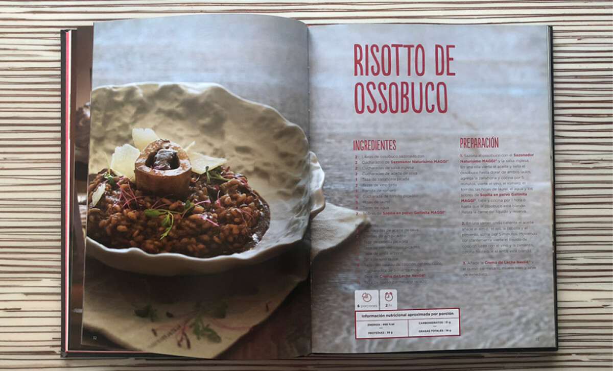 Libro Tierra de Sabores featuring a recipe by Republica.