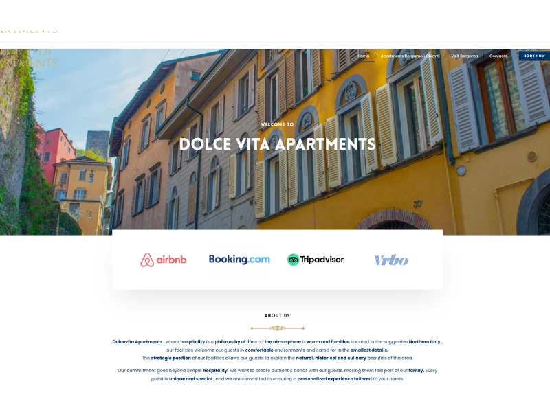 DolceVita Home Page website design by Trep DigitalX.