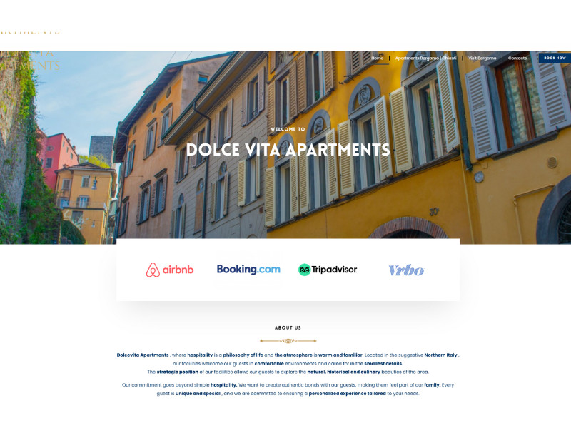 DolceVita Home Page website design by Trep DigitalX.