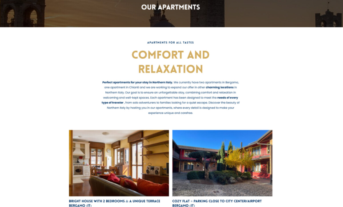 DolceVita Apartments section by Trep DigitalX.