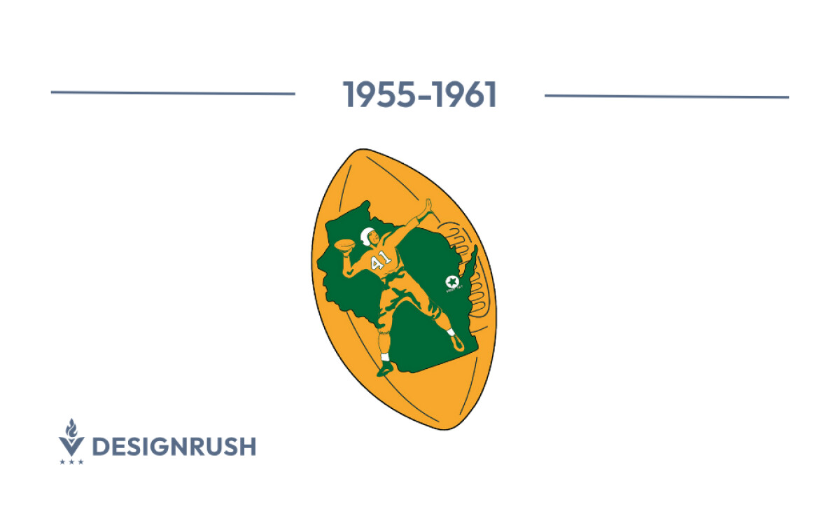 1956–1961 green bay packers logo history