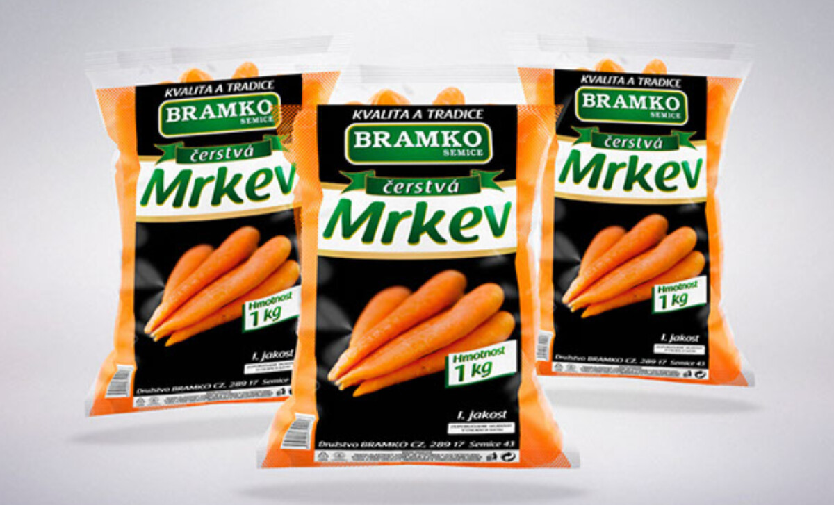 Bramko packaging design for carrots by DHMO.