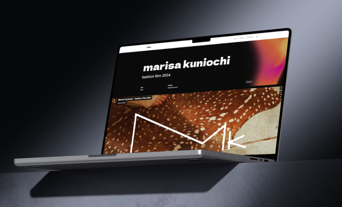 Vine featuring Marisa Kuniochi's 2024 fashion film project by GVL Studio.