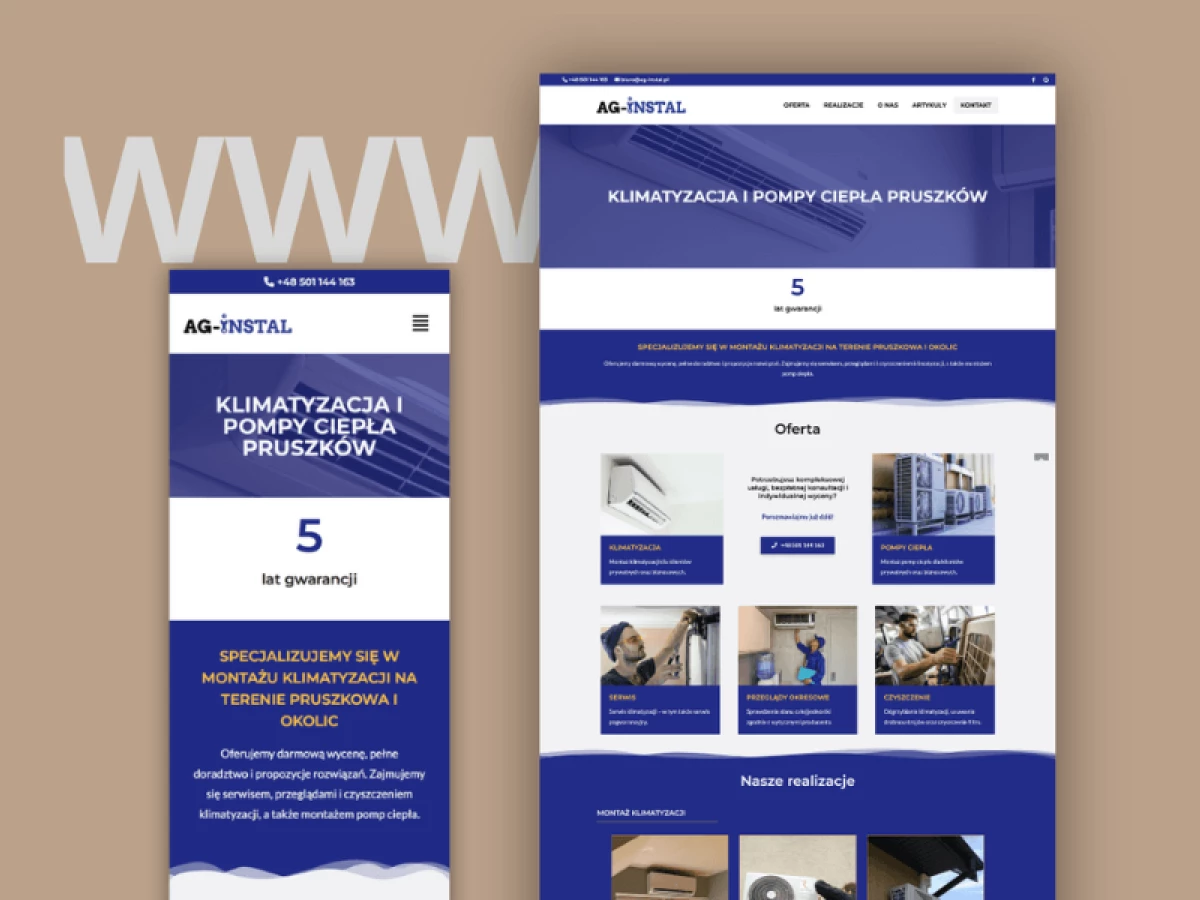Ag-Instal website design Digital PR.