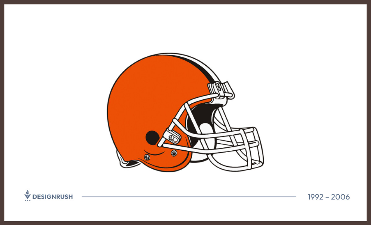 1992 – 2005 Facemask Refinement Cleveland Browns Logo Design