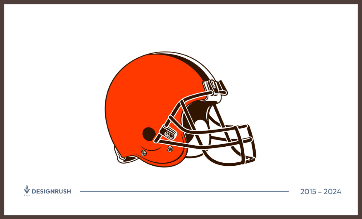2015 Matte Rebrand & Brown Facemask Cleveland Browns Logo Design