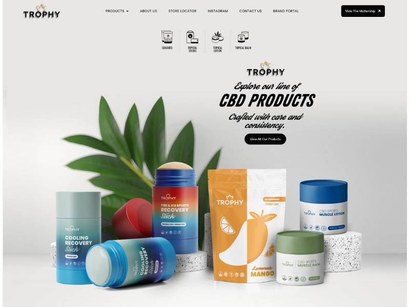 Trophy by Leaf Website Design