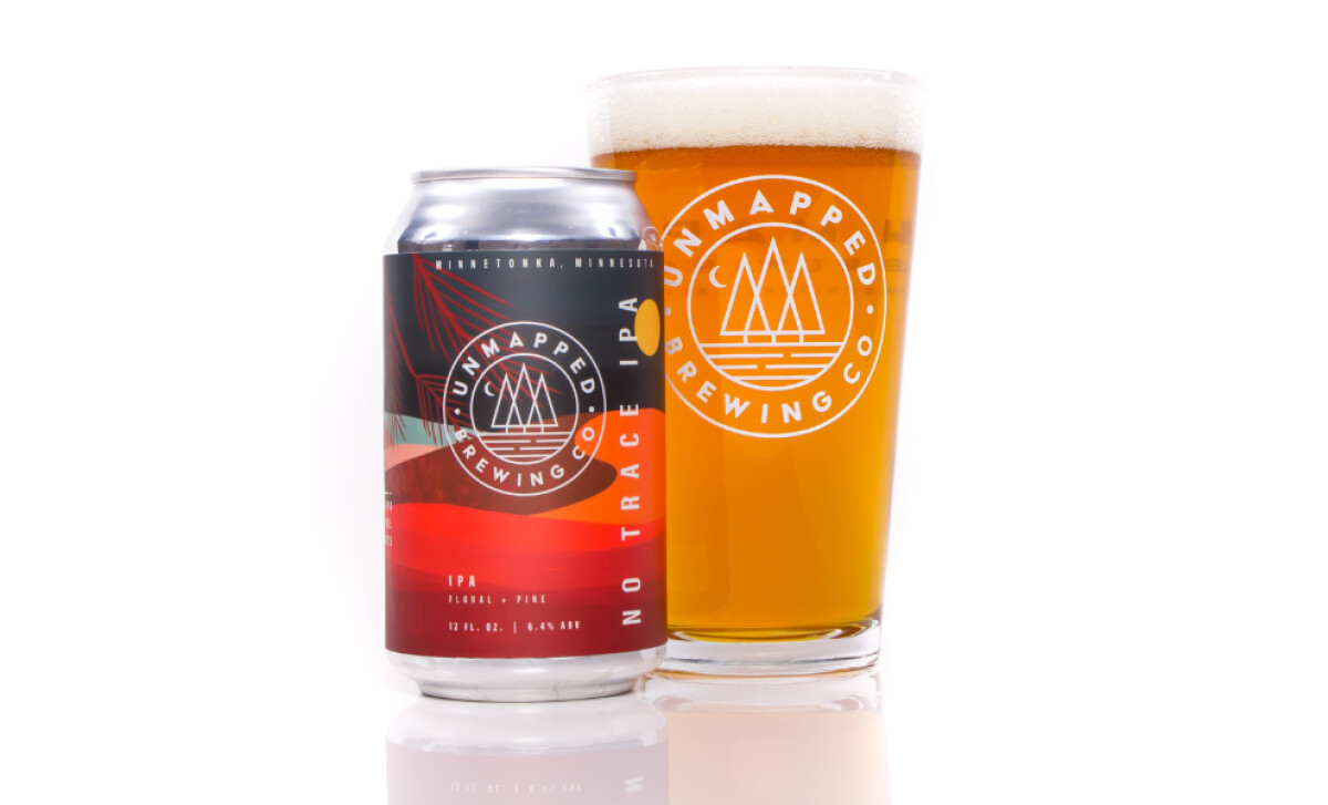 Unmapped Brewing Co ipa packaging design by Liina & Co.