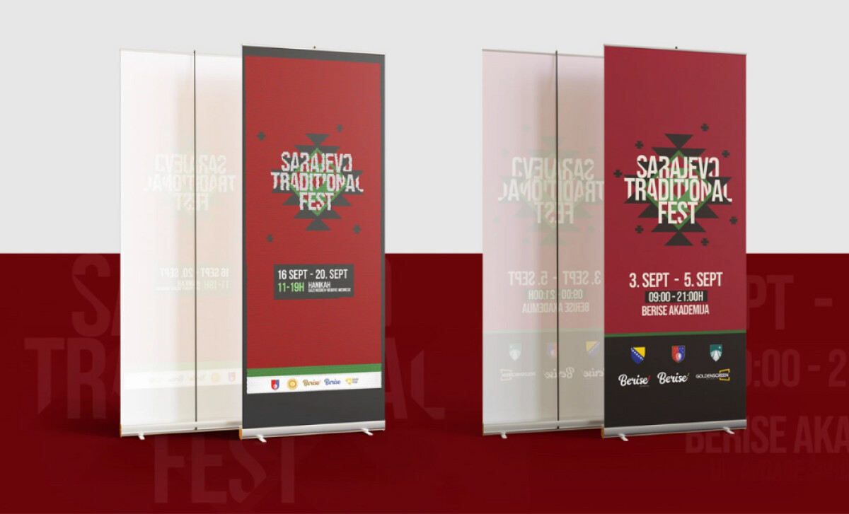 Sarajevo Traditional Fest print design by Goldenscreen.