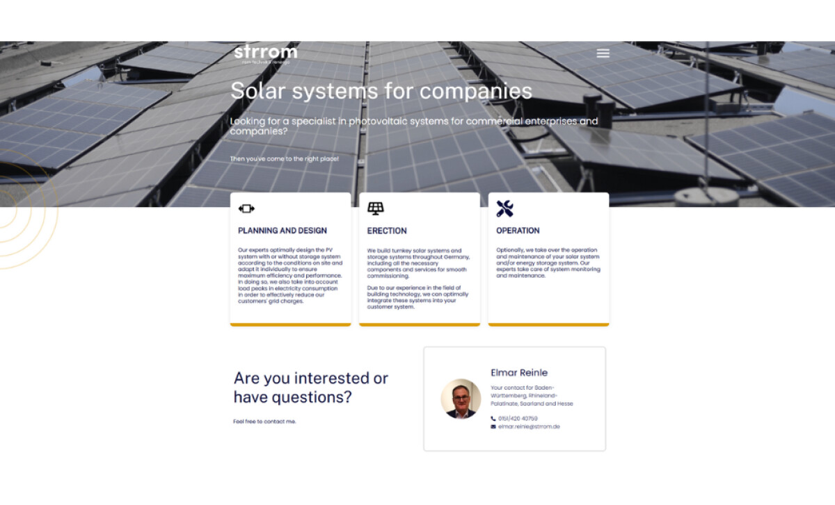 Strrom PV rooftop systems by Thomas Gress.