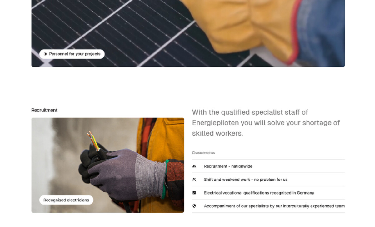 Energiepiloten offer page by ©r2studio.