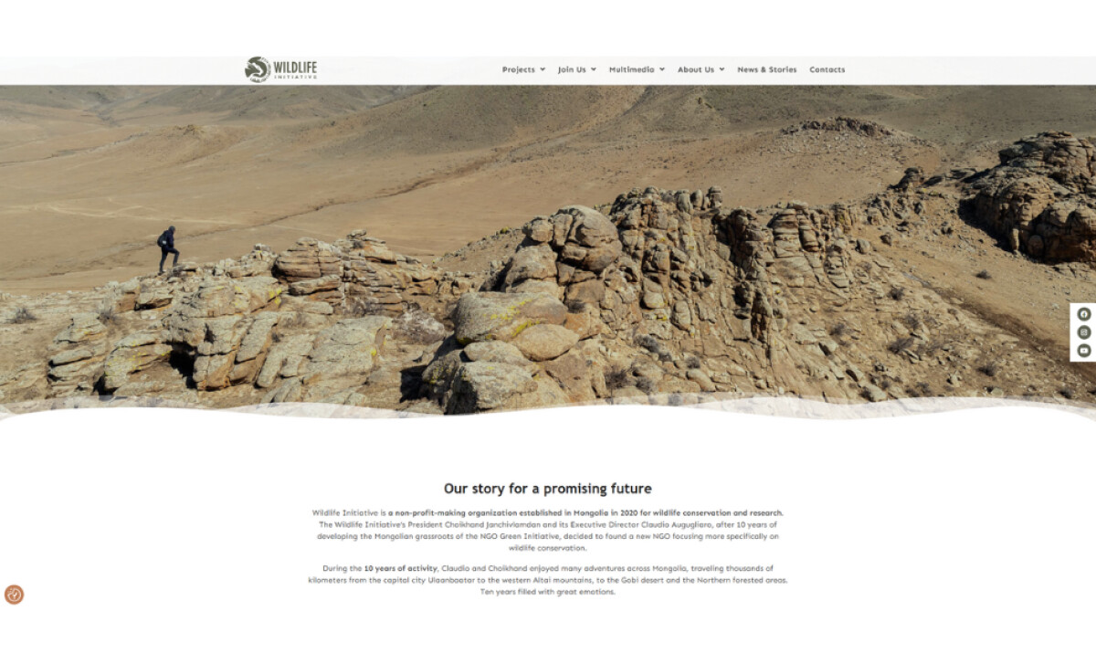 Wildlife Initiative About Us section by Meemu.