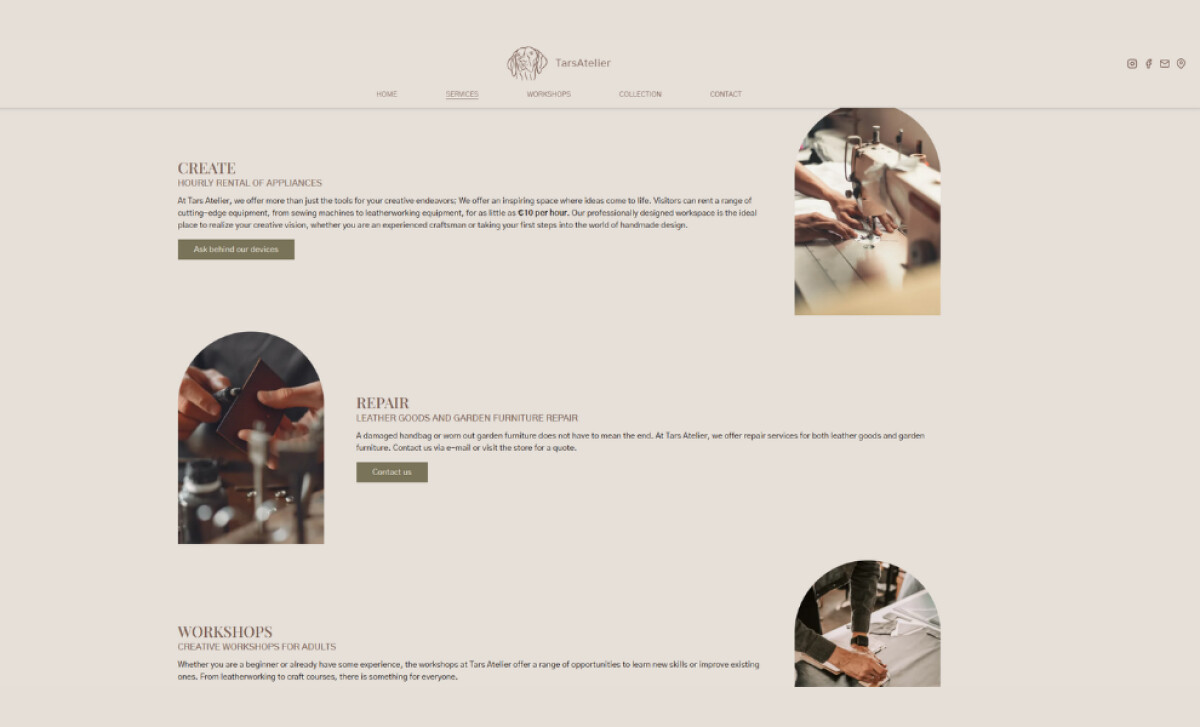 TarsAtelier services by Bambam