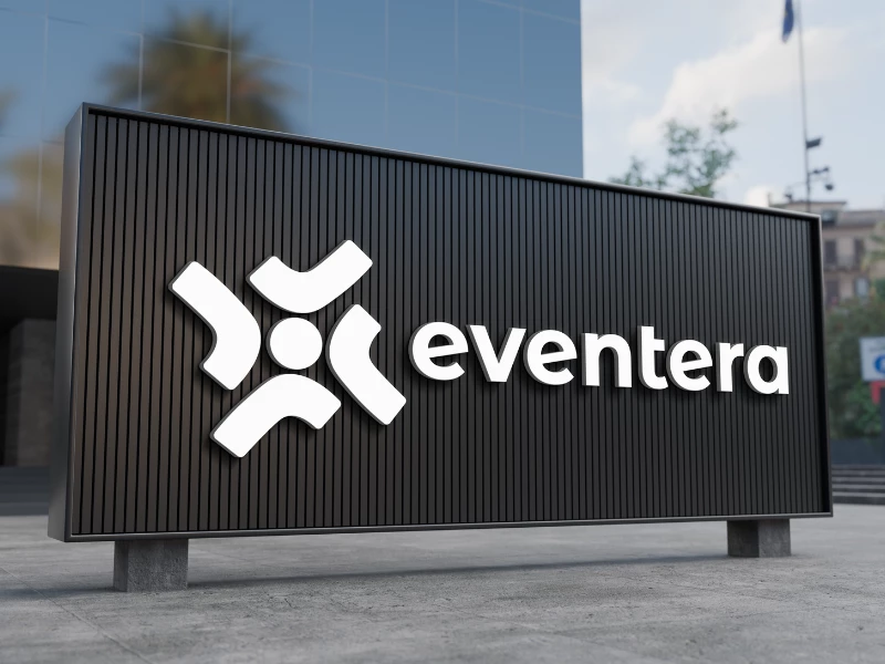 Eventera logo design by Miella Studio.