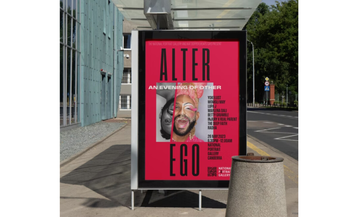 Alter Ego, A Night of Other print design by Liz Elton Studio.