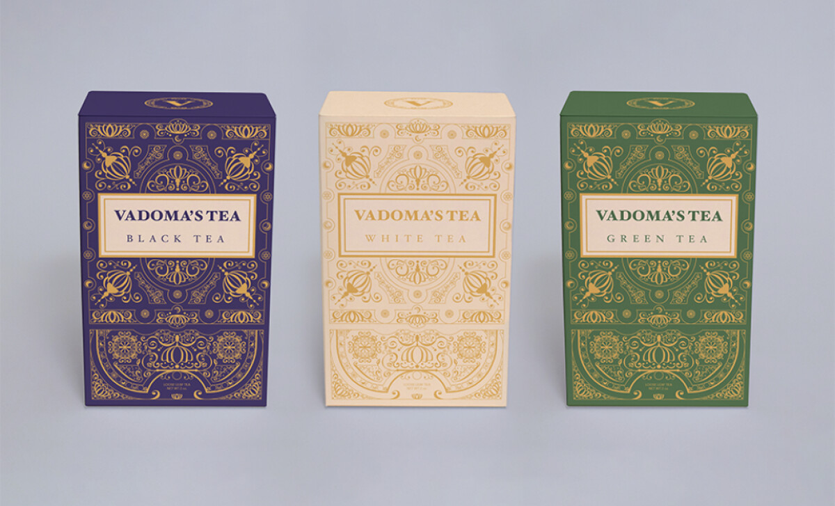 Vadoma's Tea packaging line by Christopher Klaich.