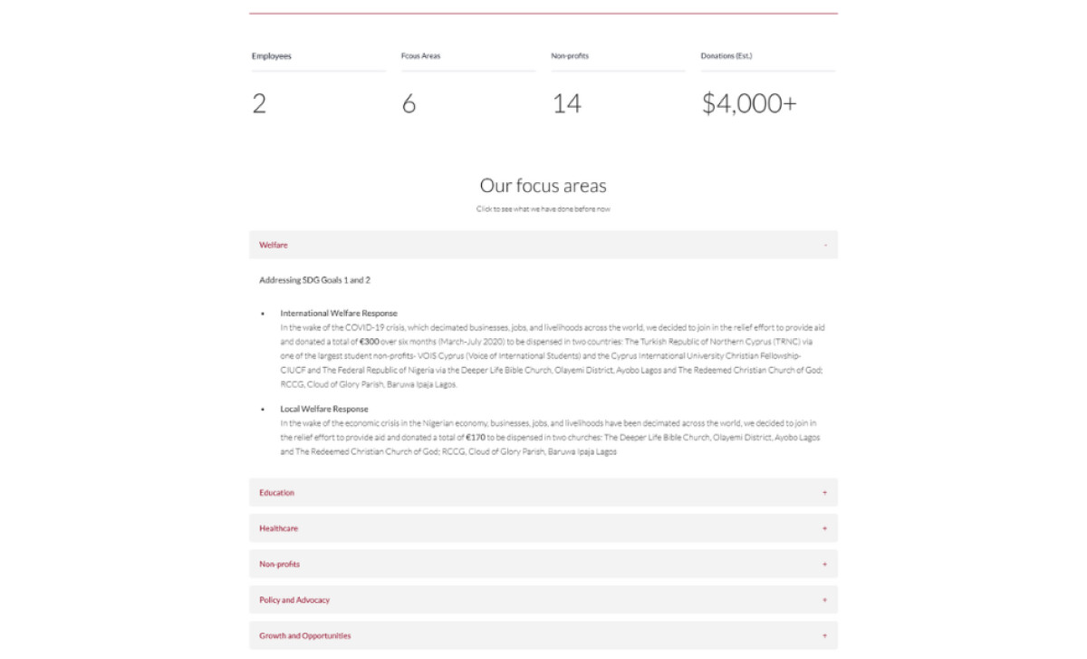 Oluwatonifemi Foundation focus areas by Extrafem.