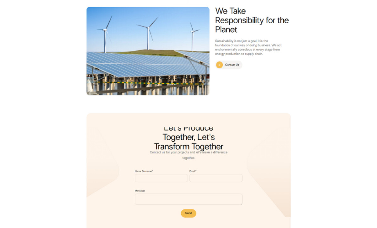 Alparlı sustainability page by StudioFungo.