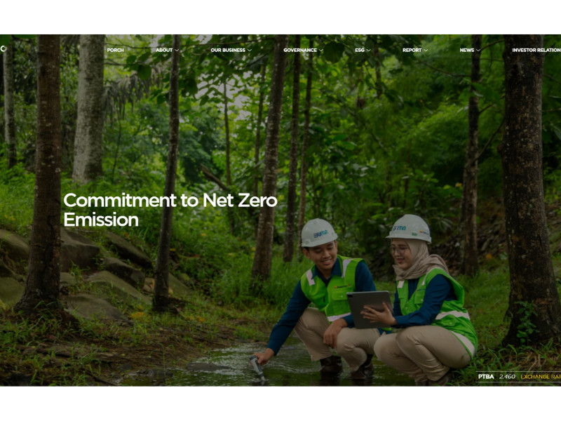 PT Bukit Asam Tbk: Beyond Coal Home Page website design by Busybits Solusi Teknologi.