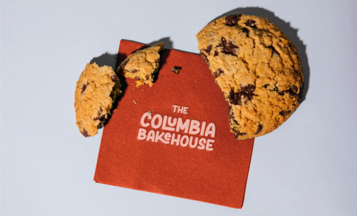 The Columbia Bakehouse cookie packaging by Hi Lo Design Co.
