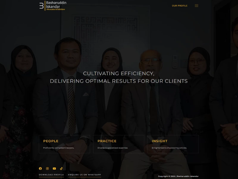 BILAW-Basharuddin Iskandar Home Page website design by SkyDuck.