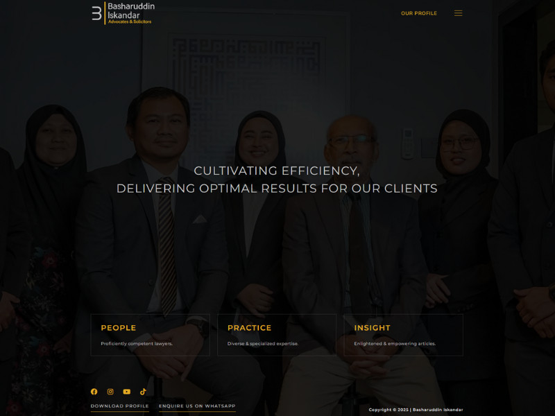 BILAW-Basharuddin Iskandar Home Page website design by SkyDuck.