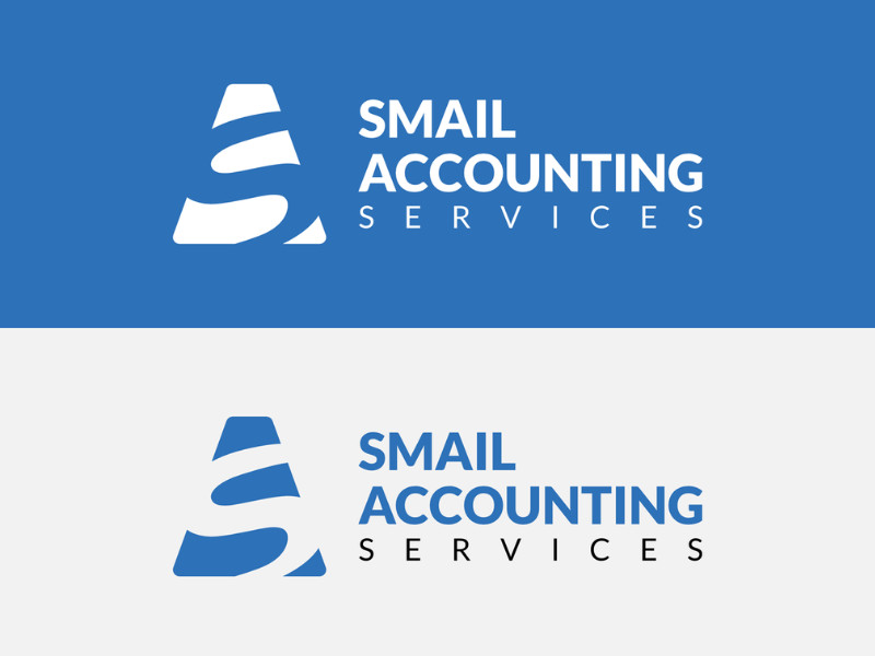 Smail Accounting Services logo design by Hunter Jones Design.