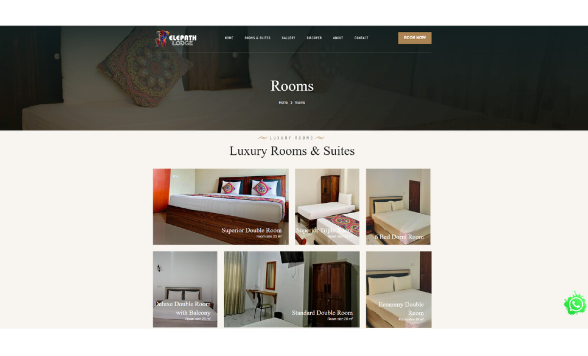 Elepath Lodge rooms and suites section by Helianthus-AdzinAir.