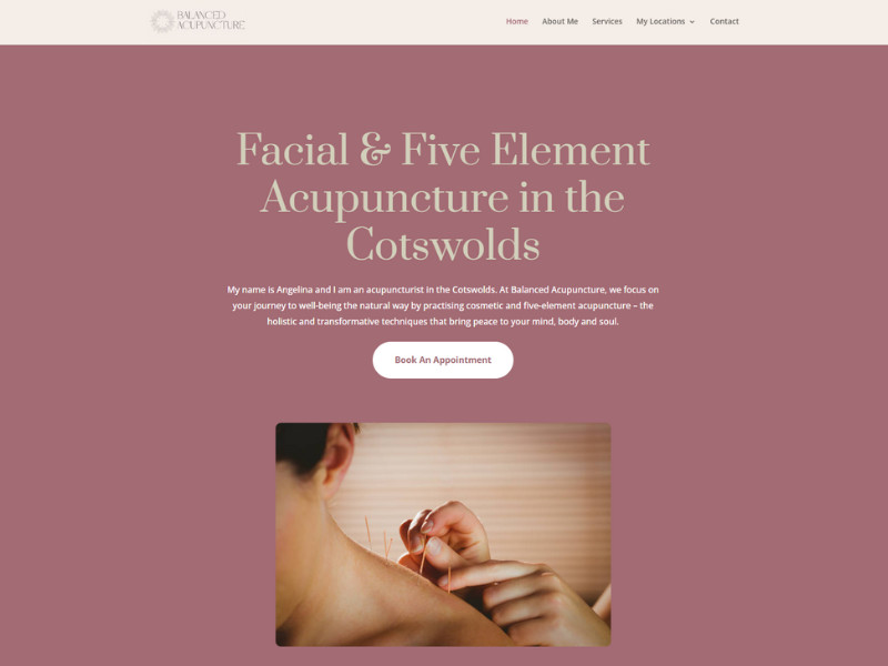 Balanced Acupuncture website design by Wasabi Sites.