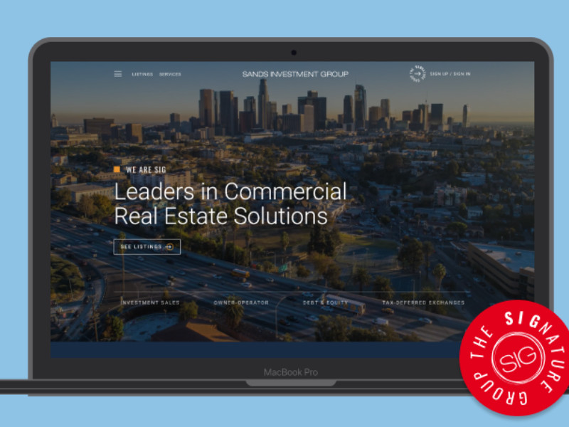 Sands Investment Group Website Design