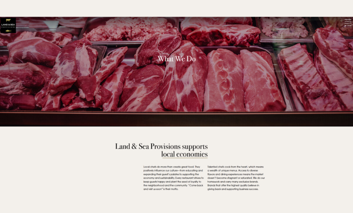 Land & Sea Provisions what we do section by Laidlaw Group.