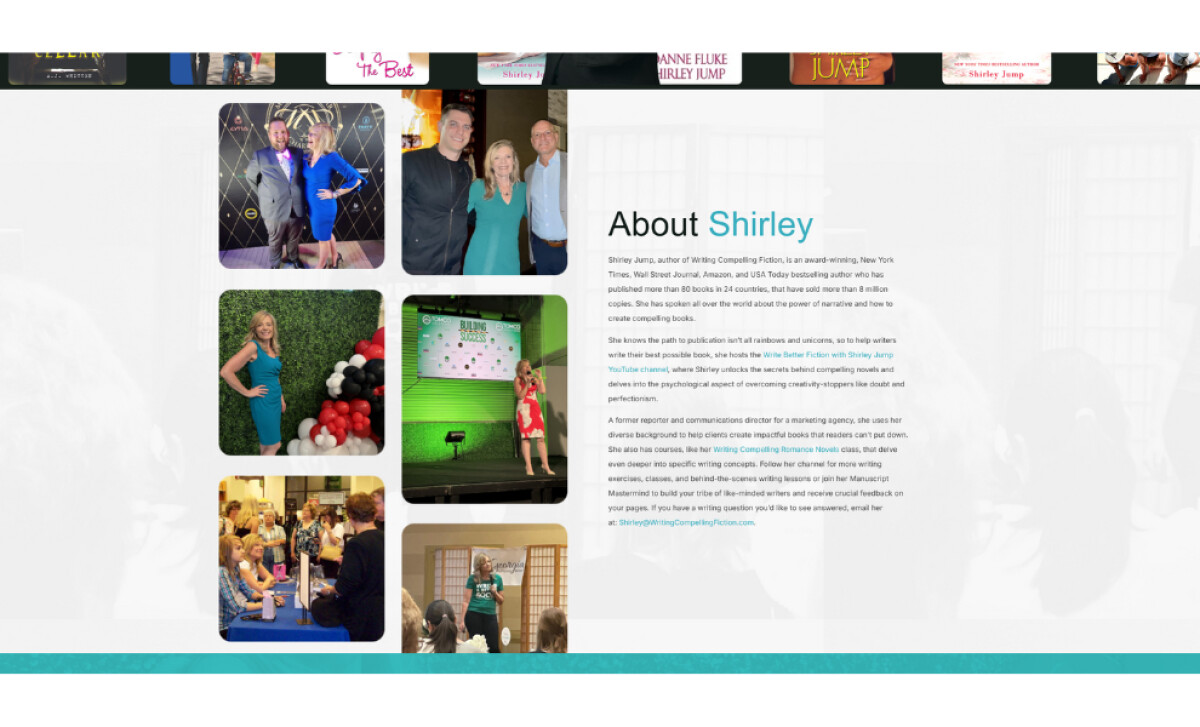 Shirley Jump about section by Devbo.
