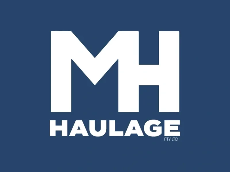 MH Haulage PTY LTD logo design by K-BOS Design.