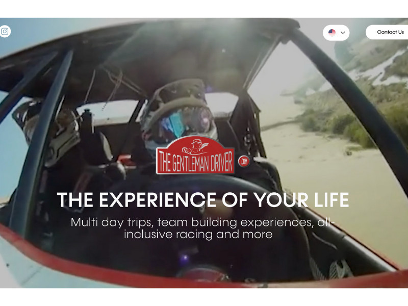 The Gentleman Driver Website Design