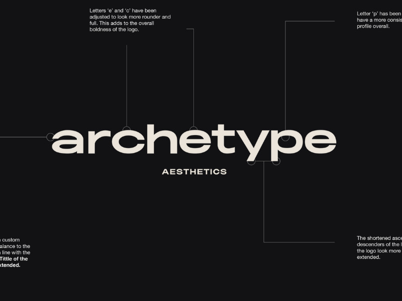 Archetype Aesthetics Logo Design