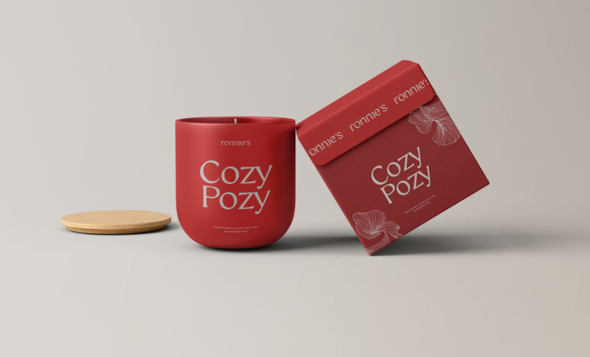 Ronnie's Candles Elegant Logo